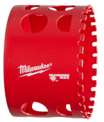 MILWAUKEE Milwaukee Diamond Plus 49-56-5660 Hole Saw, 2-1/2 in Dia, 1-1/2 in D Cutting, 5/8-18 Arbor, 4 TPI TOOLS MILWAUKEE