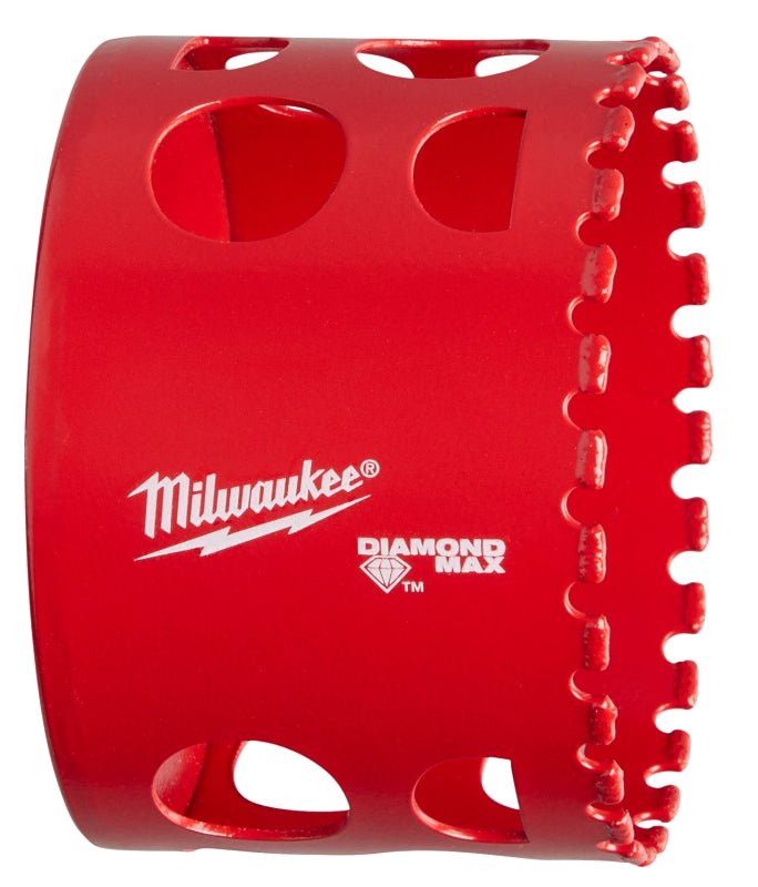MILWAUKEE Milwaukee Diamond Plus 49-56-5660 Hole Saw, 2-1/2 in Dia, 1-1/2 in D Cutting, 5/8-18 Arbor, 4 TPI TOOLS MILWAUKEE