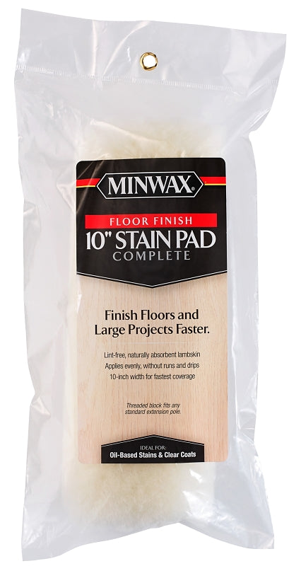 MINWAX Minwax 427106100 Floor Stain Pad, 10 in L Pad, 6-1/2 in W Pad PAINT MINWAX
