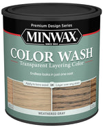 MINWAX Minwax 400140000 Wood Stain, Weathered Gray, Liquid, 1 qt