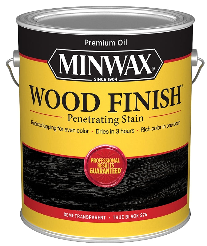 MINWAX Minwax 711510000 Wood Stain, True Black, Liquid, 1 gal PAINT MINWAX