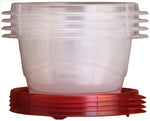 NEWELL RUBBERMAID HOME Rubbermaid TakeAlongs 7F52RETCHIL Food Storage Container Set, 3.2 Cups, Clear, 6 in L, 7 in W, 5 in H HOUSEWARES NEWELL RUBBERMAID HOME