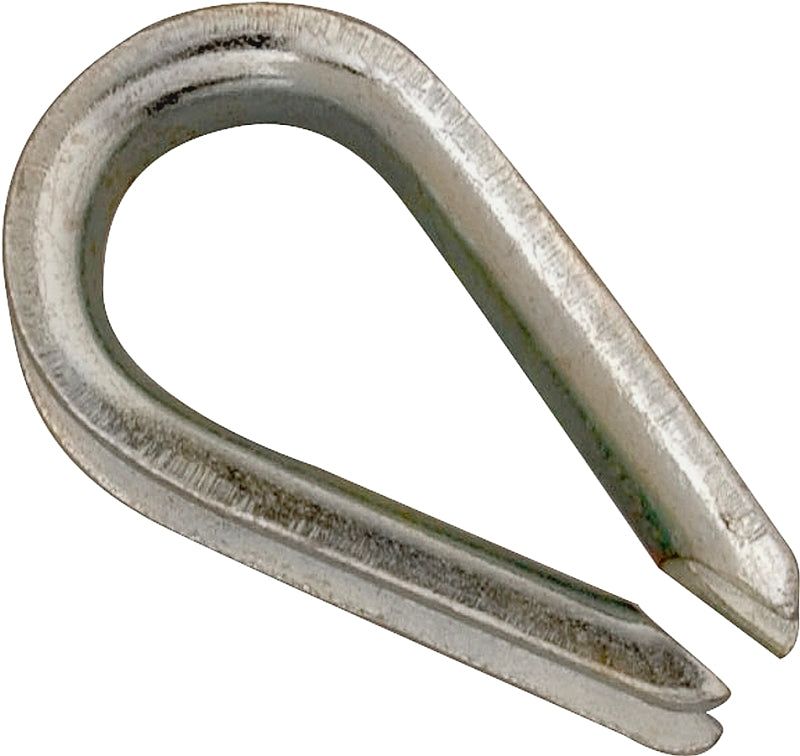 CAMPBELL CHAIN Campbell T7670659 Wire Rope Thimble, 1/2 in Dia Cable, Malleable Iron, Electro-Galvanized