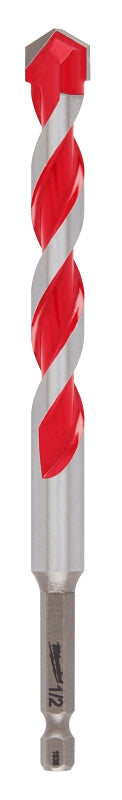 MILWAUKEE Milwaukee SHOCKWAVE 48-20-9030 Drill Bit with Power Tip, 1/2 in Dia, 6 in OAL, Wide Flute, 1/4 in Dia Shank, Hex Shank
