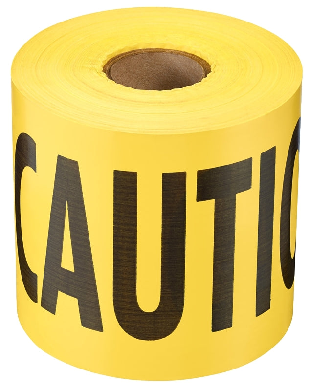 EMPIRE Empire 71-0301 Barricade Tape, 300 ft L, 3 in W, Caution, Yellow Background TOOLS EMPIRE