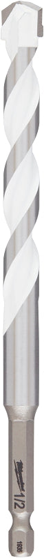 MILWAUKEE Milwaukee SHOCKWAVE 48-20-8892 Drill Bit, 1/2 in Dia, 6 in OAL, Multi-Material, Twist Flute, 1/4 in Dia Shank, Hex Shank TOOLS MILWAUKEE