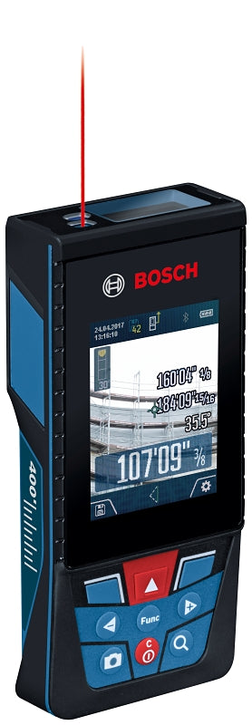 S-B POWER TOOL Bosch BLAZE Outdoor Series GLM400CL Laser Measure with Camera, 400 ft, +/-1/16 in Accuracy