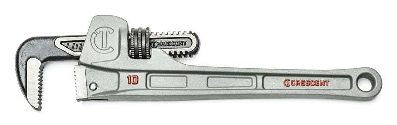 CRESCENT Crescent CAPW10S Pipe Wrench, 0 to 1.9 in Jaw, 10 in L, Slim Jaw, Aluminum, Powder-Coated TOOLS CRESCENT