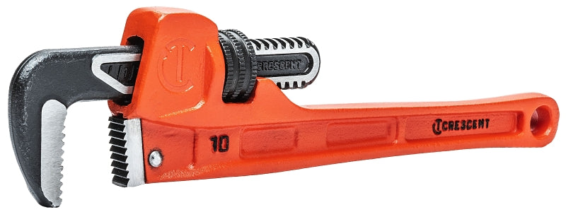 CRESCENT Crescent CIPW10S Pipe Wrench, 0 to 1.9 in Jaw, 10 in L, Slim Jaw, Cast Iron/Steel, Powder-Coated TOOLS CRESCENT