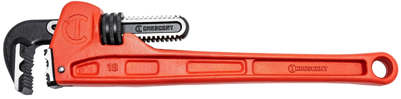 CRESCENT Crescent CIPW18 Pipe Wrench, 0 to 2-7/8 in Jaw, 18 in L, Cast Iron/Steel, Powder-Coated TOOLS CRESCENT
