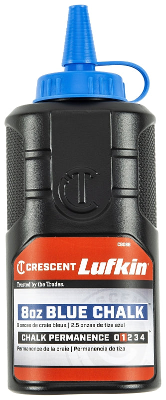 LUFKIN Crescent Lufkin CB08B Chalk Refill, Blue, 8 oz Bottle