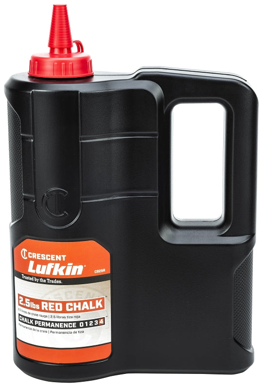 LUFKIN Crescent Lufkin CB25R Chalk Refill, Red, 2.5 lb Bottle