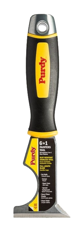 PURDY Purdy 14A900210 Multi-Tool, 1 in W Blade, Stainless Steel Blade, Rubber Handle, Cushion-Grip Handle PAINT PURDY