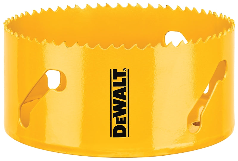 DEWALT DEWALT DAH180068 Hole Saw, 4-1/4 in Dia, 1-3/4 in D Cutting, 5/8-18 Arbor, 4/5 TPI, HSS Cutting Edge TOOLS DEWALT
