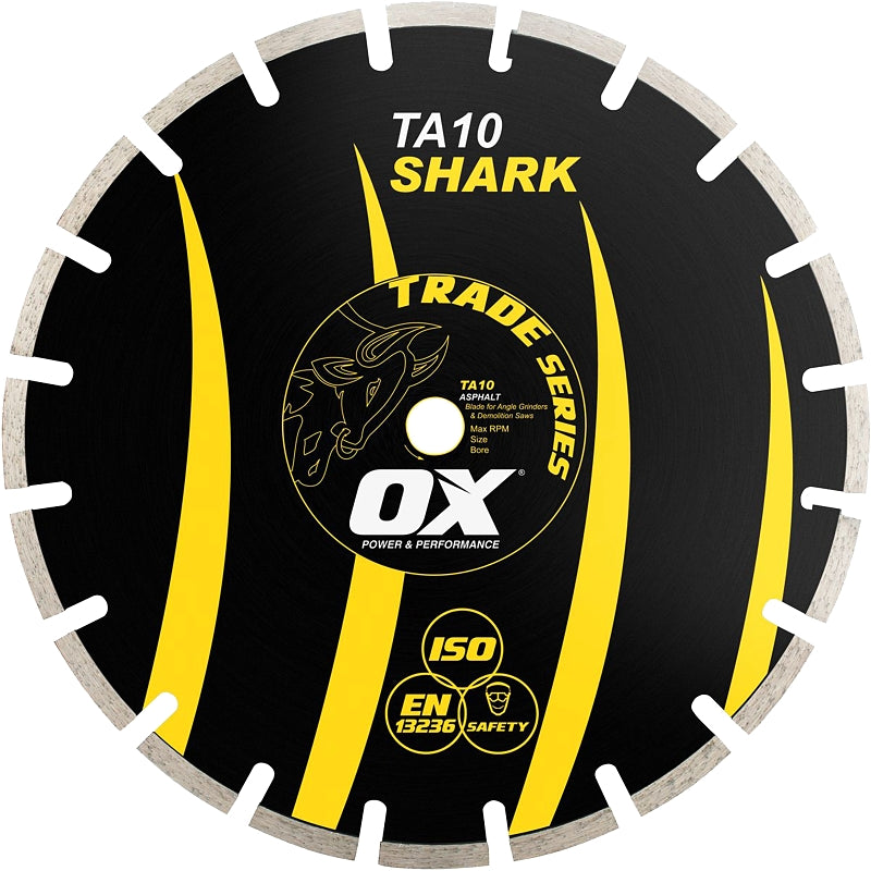 AFFINITY TOOL WORKS,LLC OX TRADE TA10 OX-TA10-14 Blade, 14 in Dia, 1 to 20 mm Arbor, Segmented Rim TOOLS AFFINITY TOOL WORKS,LLC