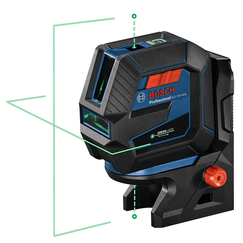 S-B POWER TOOL Bosch GCL165-42GL Cross Line Laser, 330 ft, 1/8 in Accuracy, Green Laser TOOLS S-B POWER TOOL