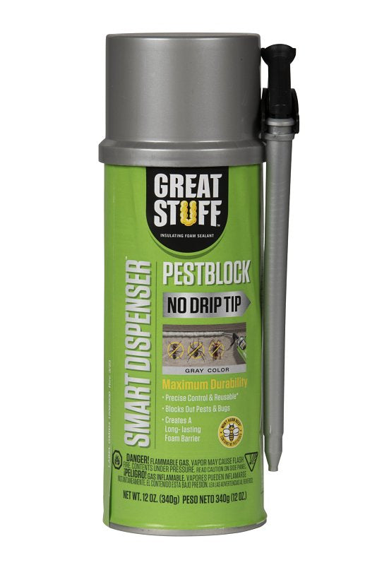 GREAT STUFF Great Stuff 99112809 Smart Dispenser Pestblock, Gray, 12 oz, Can