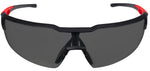 MILWAUKEE Milwaukee 48-73-2017 Safety Glasses, Tinted Lens, Black/Red Frame, Unisex, Anti-Fog Lens, Polycarbonate Lens, 6/PK
