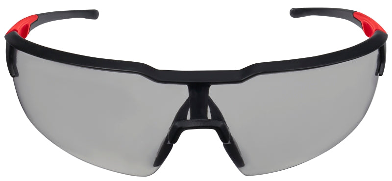 MILWAUKEE Milwaukee 48-73-2105 Safety Glasses, Gray Lens, Black/Red Frame, Unisex, Anti-Scratch Lens, Polycarbonate Lens CLOTHING, FOOTWEAR & SAFETY GEAR MILWAUKEE