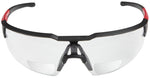MILWAUKEE Milwaukee 48-73-2202 Safety Glasses, Clear Lens, Black/Red Frame, Unisex, Anti-Scratch Lens, Polycarbonate Lens