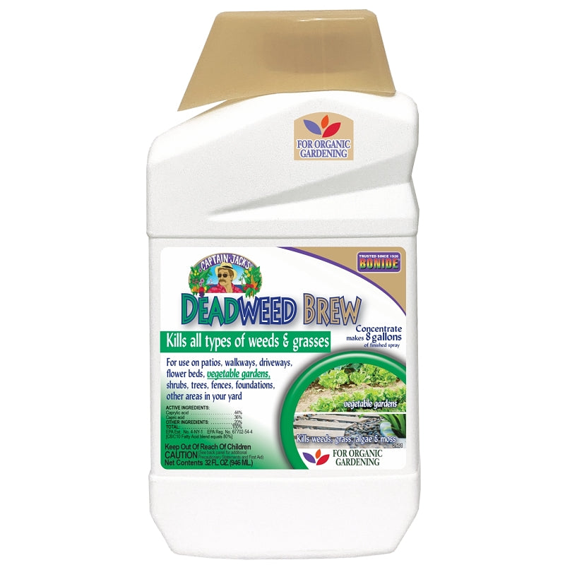 BONIDE Bonide 2601 Concentrated Deadweed Brew, Liquid, Clear/Yellow, 1 qt