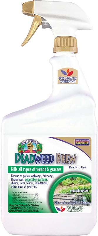 BONIDE Bonide 2602 Ready-to-Use Deadweed Brew, Liquid, Clear/Yellow, 32 oz LAWN & GARDEN BONIDE