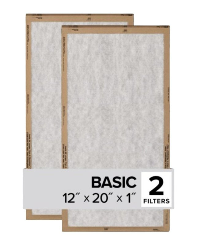 FILTRETE Filtrete FPL19-2PK-24 Air Filter, 20 in L, 12 in W, 2 MERV, For: Air Conditioner, Furnace and HVAC System
