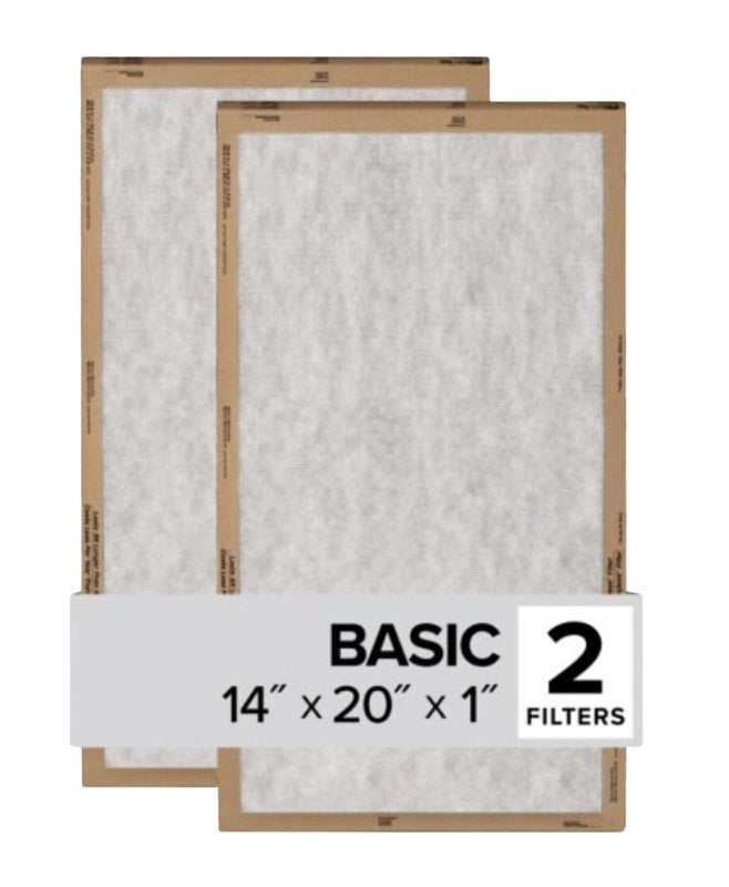 FILTRETE Filtrete FPL05-2PK-24 Air Filter, 20 in L, 14 in W, 2 MERV, For: Air Conditioner, Furnace and HVAC System