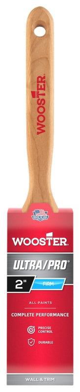 WOOSTER BRUSH Wooster 4175-2 Paint Brush, 2 in W, 2-11/16 in L Bristle, Nylon/Polyester Bristle, Flat Sash Handle PAINT WOOSTER BRUSH