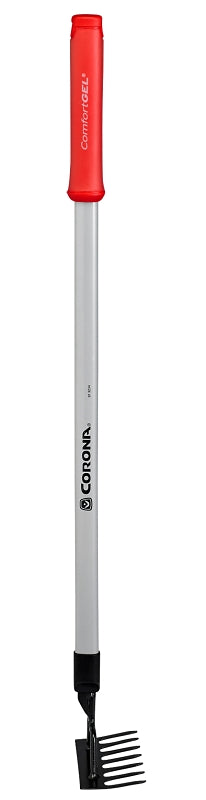 CORONA Corona GT 3234 Garden Rake, 7.8 in W Head, 7-Tine, Steel Tine, Stainless Steel Head, 32 in L Handle