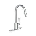 MOEN Moen Adler Series 87233 Pull-Down Kitchen Faucet, 1.5 gpm, 1-Handle, 1-Faucet Hole, Metal, Chrome Plated