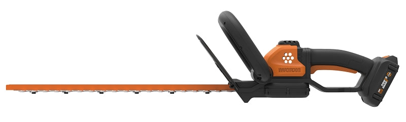 WORX Worx WG261 Hedge Trimmer, Battery Included, 20 V, Lithium-Ion, 3/4 in Dia x 22 in L Cutting Capacity, D-Grip Handle