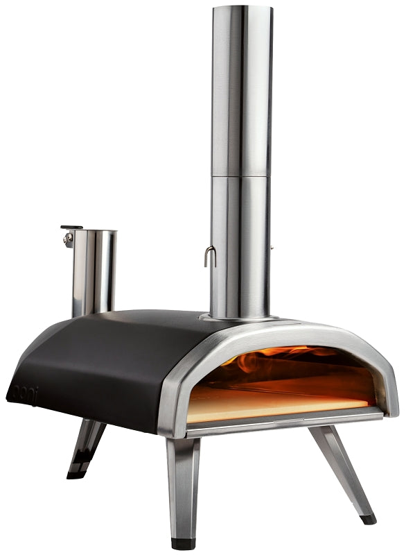 OONI Ooni Fyra 12 UU-P0AD00 Wood Pizza Oven, 15.1 in W, 28.6 in D, 29.2 in H, Steel, Black OUTDOOR LIVING & POWER EQUIPMENT OONI