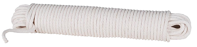 BARON BARON 26201 Cord, 3/8 in Dia, 100 ft L, #12, 48 lb Working Load, Cotton/Poly, Cream