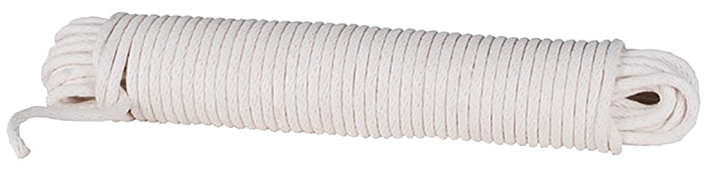 BARON Baron 26201 Cord, 3/8 in Dia, 100 ft L, #12, 48 lb Working Load, Cotton/Poly, Cream