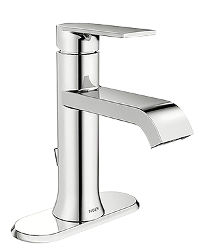 MOEN Moen Genta Series WS84760 Bathroom Faucet, 1.2 gpm, 1-Handle, Metal, Chrome-Plated, 4 in Faucet Centers, Lever Handle PLUMBING, HEATING & VENTILATION MOEN