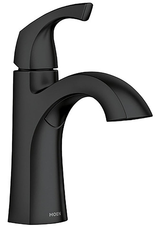 MOEN Moen 84505 Series 84505BL Bathroom Faucet, 1.2 gpm, 1-Handle, Stainless Steel, 4 in Faucet Centers, Lever Handle PLUMBING, HEATING & VENTILATION MOEN
