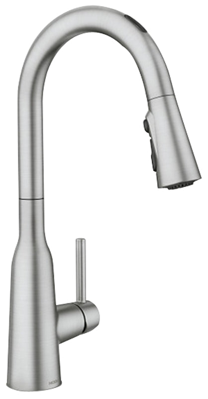 MOEN Moen Zyla Series 87272EVSRS Pulldown Kitchen Faucet, 1.5 gpm, 1-Handle, 3-Faucet Hole, Metal, Stainless Steel