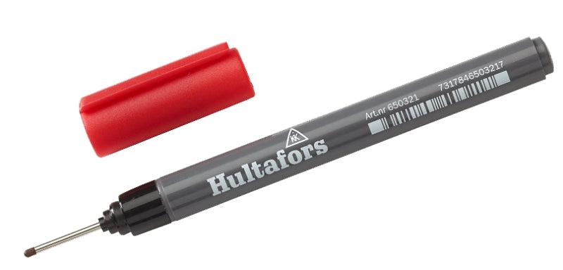 HULTAFORS Hultafors 650320 Marker, Red, Plastic Barrel HARDWARE & FARM SUPPLIES HULTAFORS