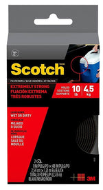 SCOTCH Scotch RF6741 Extreme Fastener, 1 in W, 4 ft L, Black, 10 lb