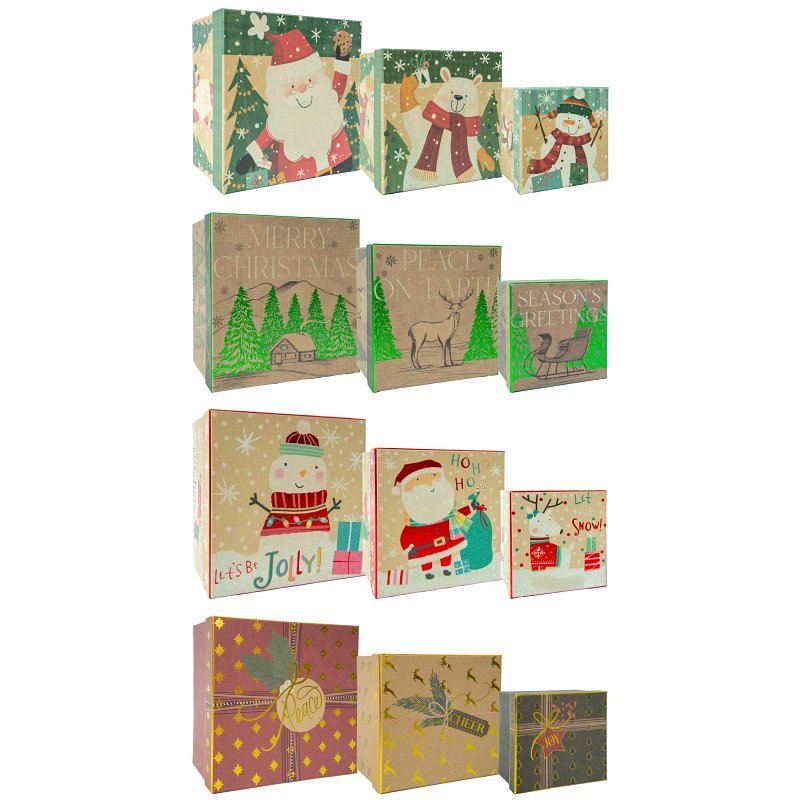 SANTAS FOREST Santas Forest 69911 Hot Stamp Set-Up Box, Cardboard, Assorted Print