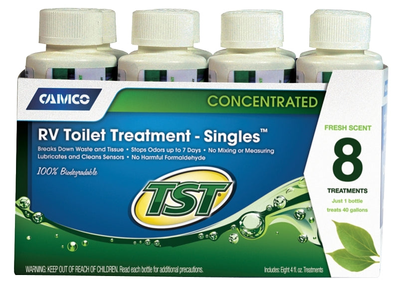 CAMCO Camco USA 40221 Series RV Toilet Treatment, Transparent Green, 4 oz Bottle, Liquid, Fresh Fragrance AUTOMOTIVE CAMCO
