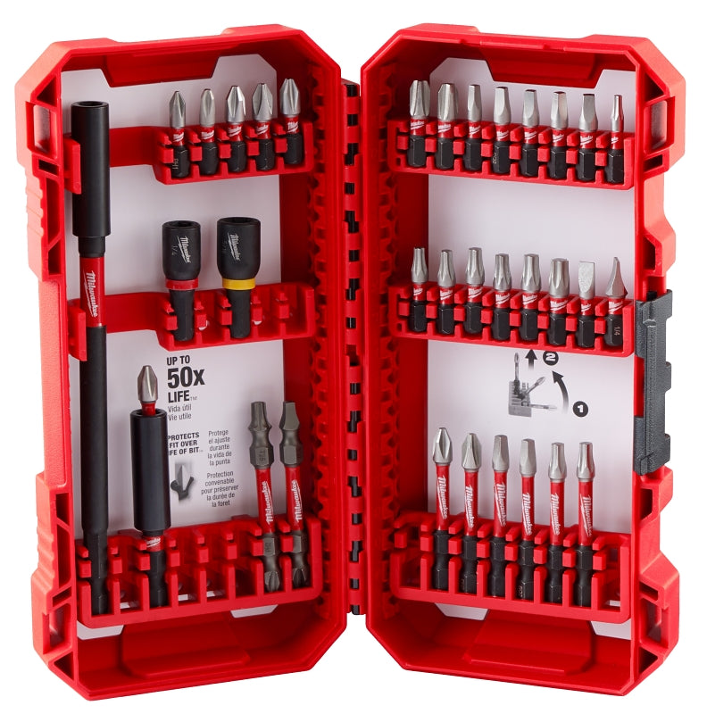MILWAUKEE Milwaukee SHOCKWAVE Impact Duty 48-32-5101 Driver Bit Set, 34-Piece, All-Purpose, Steel TOOLS MILWAUKEE