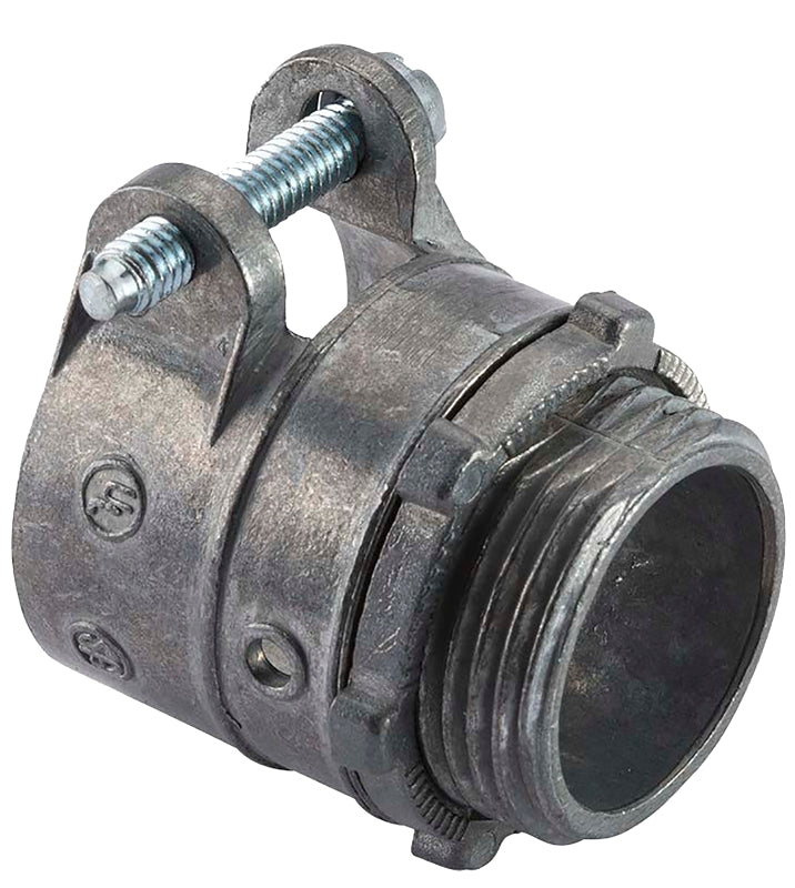 HALEX Halex 20420 Flex Squeeze Connector, 3/8 in, Zinc, 3/BAG