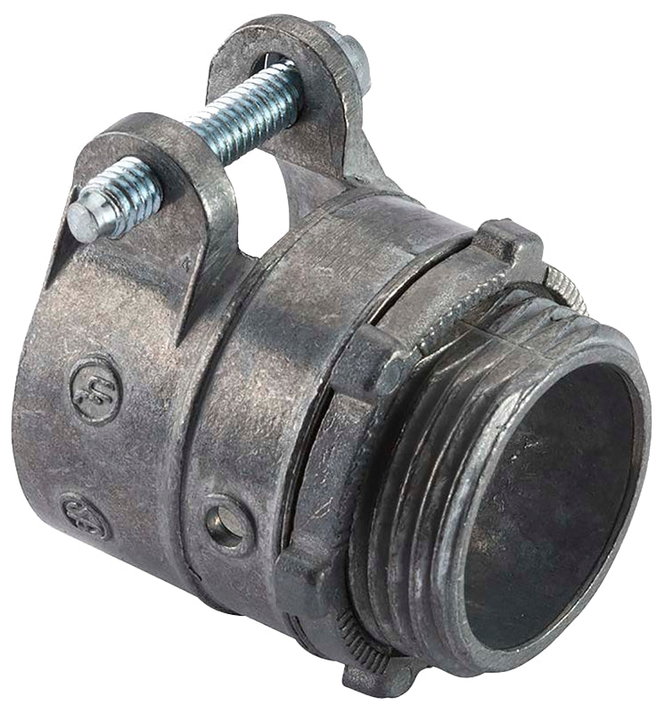 HALEX Halex 20421 Flex Squeeze Connector, 1/2 in, Zinc, 3/BAG ELECTRICAL HALEX