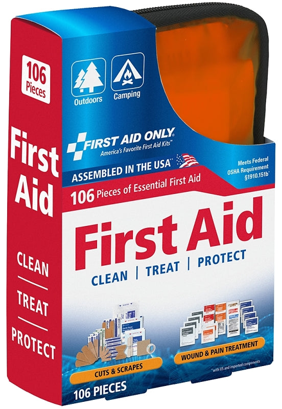 FIRST AID ONLY First Aid Only FAO-420 Outdoor First Aid Kit, 107-Piece, Fabric HOUSEWARES FIRST AID ONLY