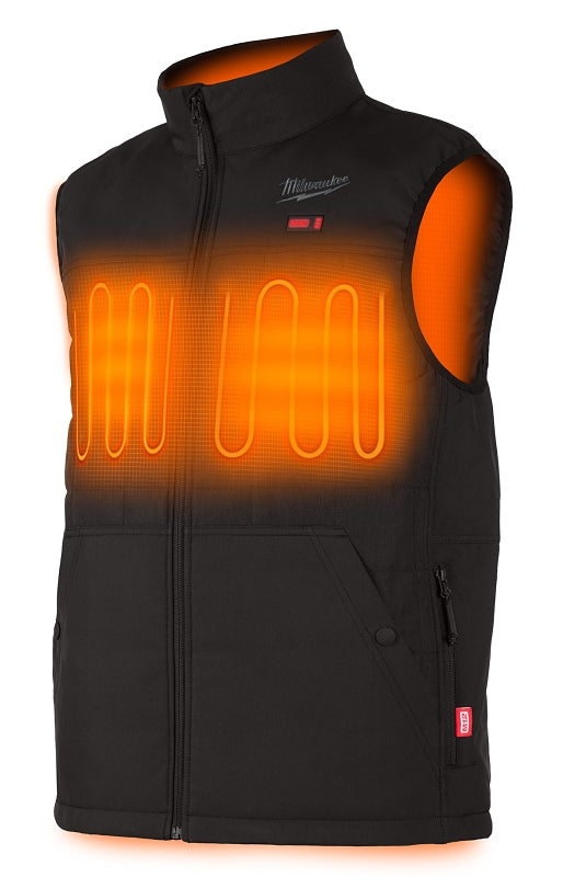 MILWAUKEE Milwaukee M12 Series 305B-21M Vest Kit, M, Men's, Fits to Chest Size: 40 to 42 in, Polyester, Black CLOTHING, FOOTWEAR & SAFETY GEAR MILWAUKEE
