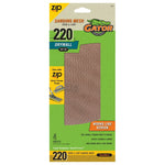 GATOR Gator 7178 Screen Sandpaper, 10-1/2 in L, 4-1/2 in W, 220 Grit, Very Fine, Aluminum Oxide Abrasive