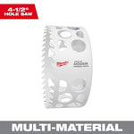 MILWAUKEE Milwaukee 49-56-0746 Hole Dozer, 4-1/2 in Dia, 1.62 in D Cutting, 4 TPI, Carbide Cutting Edge TOOLS MILWAUKEE