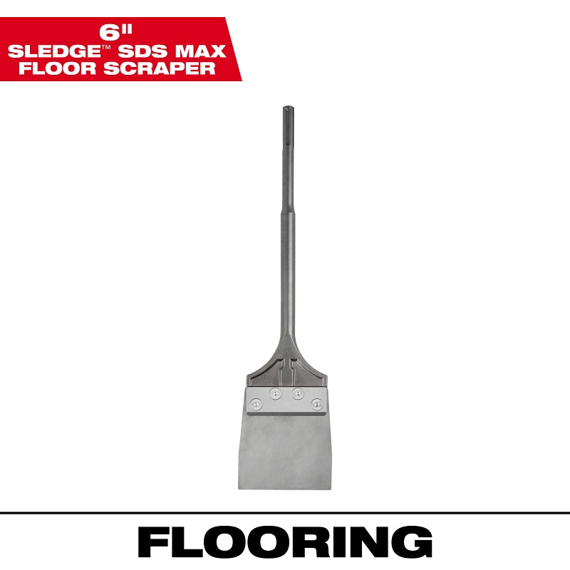 MILWAUKEE Milwaukee SLEDGE 48-62-4096 Floor Scraper, 6 in W Tip, Chisel Tip, Steel, 25 in OAL TOOLS MILWAUKEE
